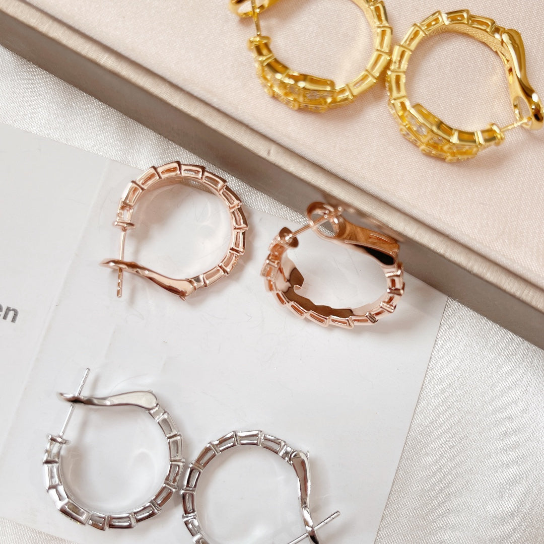 [Clover Jewelry]SERPENTI EARRINGS DIAMOND