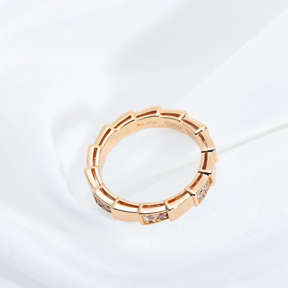[Clover Jewelery]SERPENTI RING PINK GOLD  3MM
