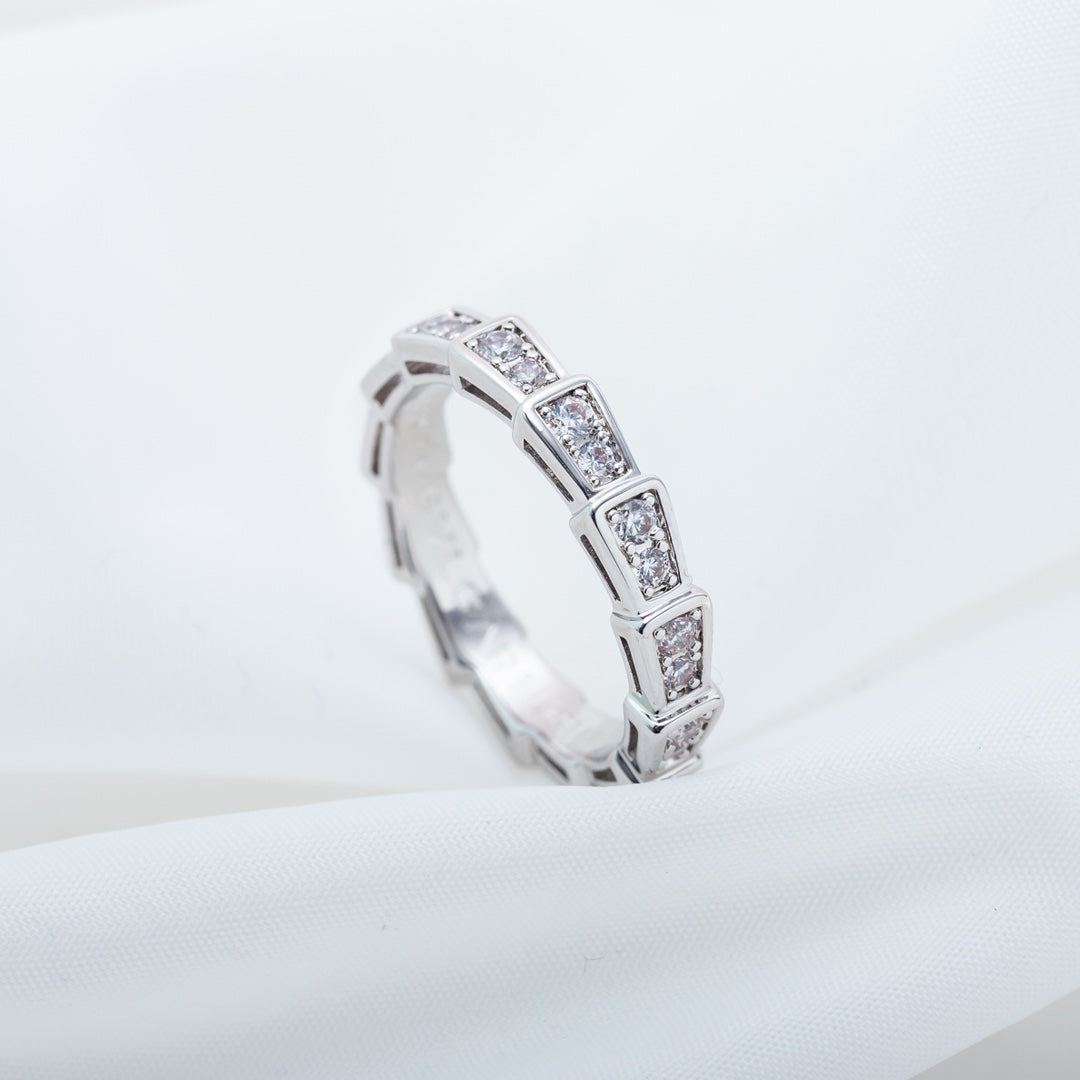 [Clover Jewellery] SERPENTI RING SILBER DIAMANT GEPAART 3MM