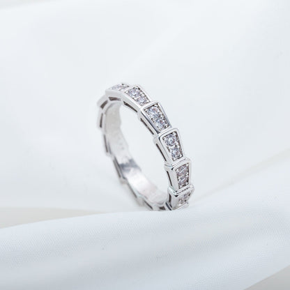 [Clover Jewellery] SERPENTI RING SILBER DIAMANT GEPAART 3MM
