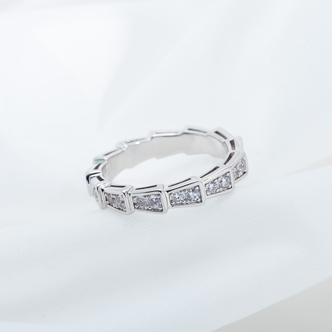 [Clover Jewellery] SERPENTI RING SILBER DIAMANT GEPAART 3MM