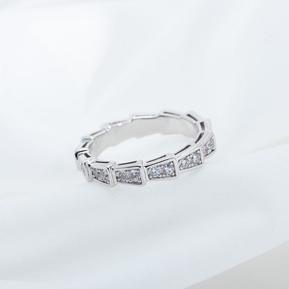 [Clover Jewellery] SERPENTI RING SILBER DIAMANT GEPAART 3MM