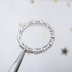[Clover Jewelry]SERPENTI RING SILVER DIAMOND PAVED 3MM