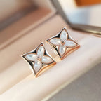 [Clover Jewelry]STAR MOP ピンクゴールドピアス