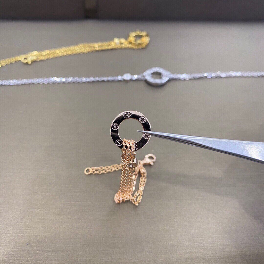[Clover Jewelry]ラブブレスレット 2ダイヤモンド