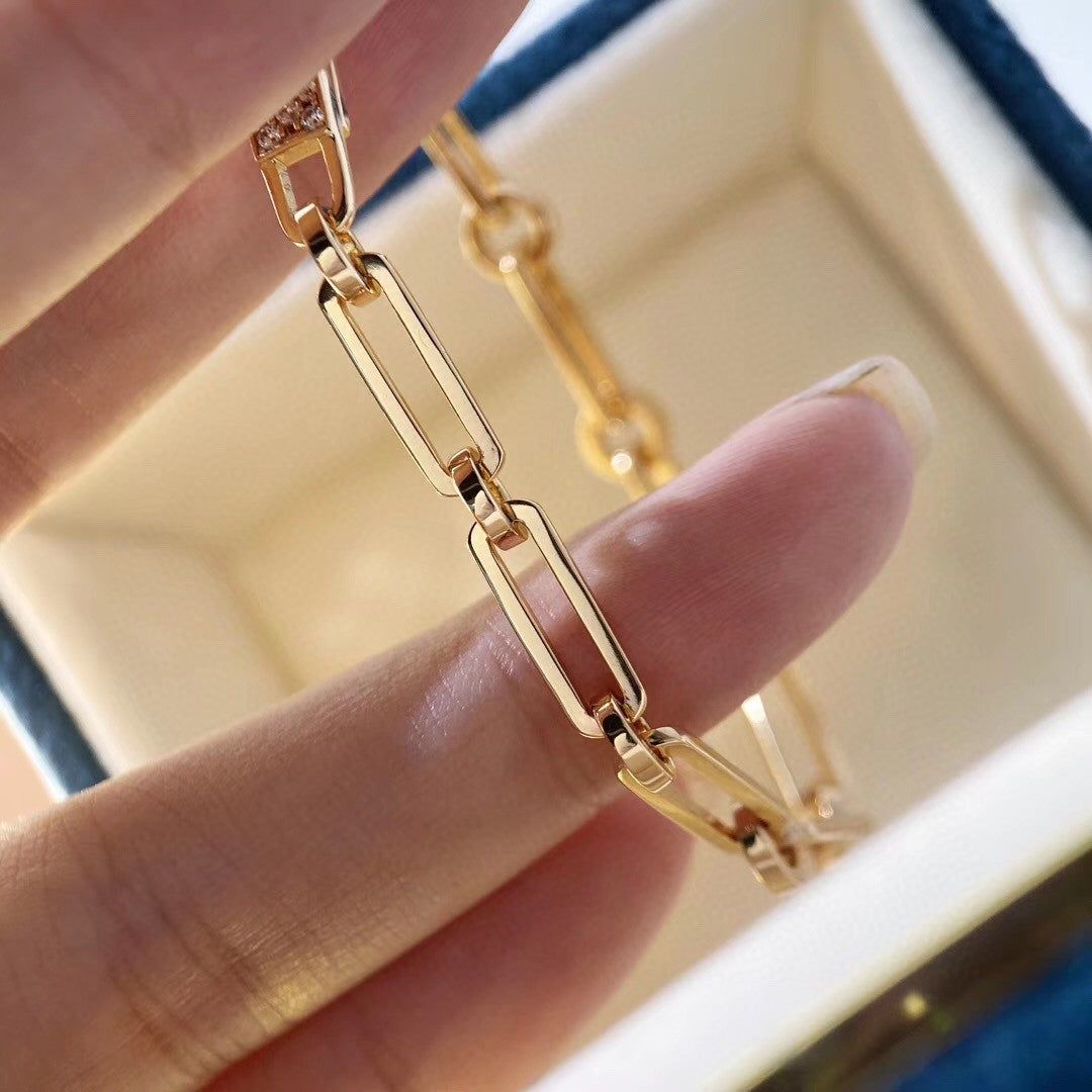 [Clover Jewelery]CHAINE BRACELET SMALL MODEL DIAMOND