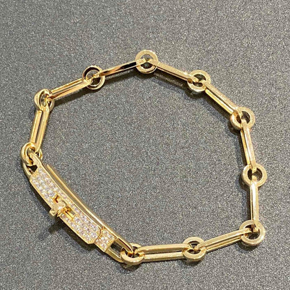 [Clover Jewelery]CHAINE BRACELET SMALL MODEL DIAMOND