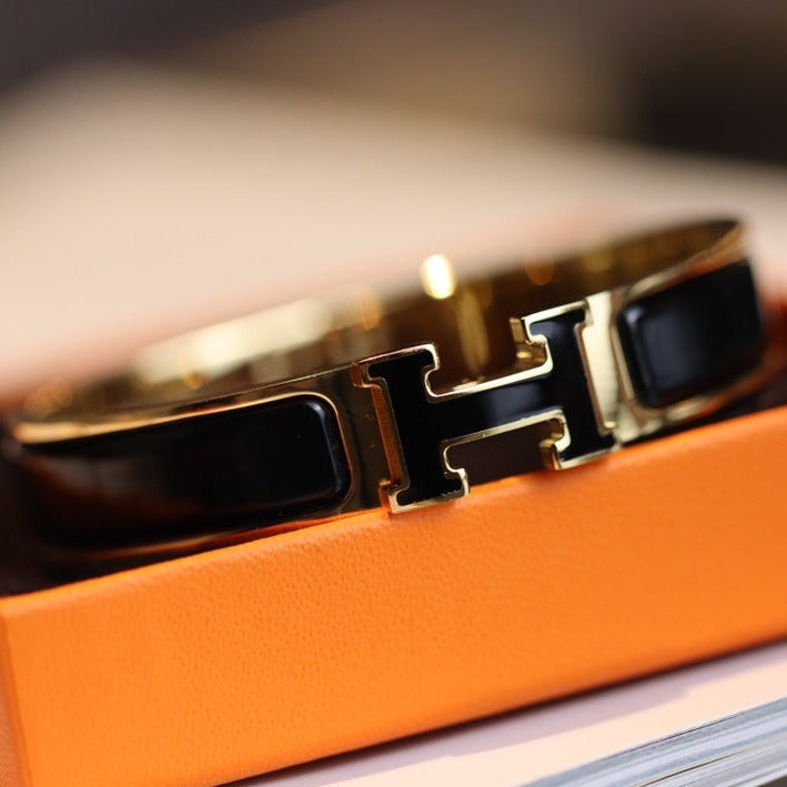 [Clover Jewelry]H BRACELET 12MM GOLD