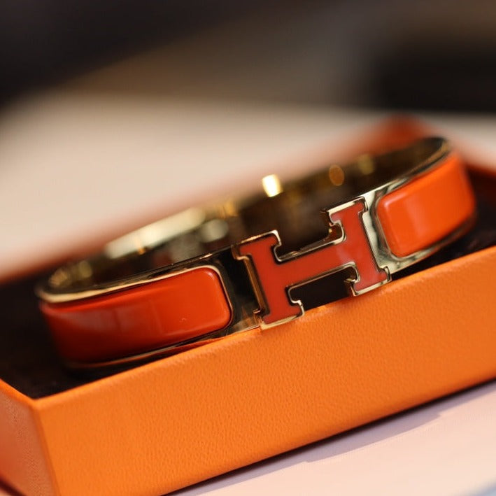 [Clover Jewelry]H BRACELET 12MM GOLD