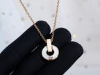 [Clover Jewelry]GARI NECKLACE PINK GOLD MOP
