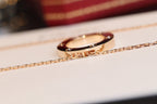[Clover Jewelry]LOVE NECKLACE 16MM 6 DIAMONDS PINK GOLD