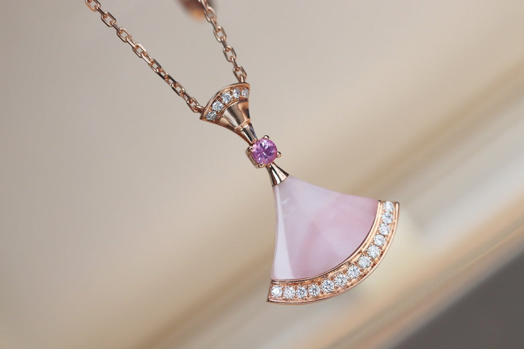 [Clover Jewelery]DREAM NECKLACE PINK MOP DIAMOND