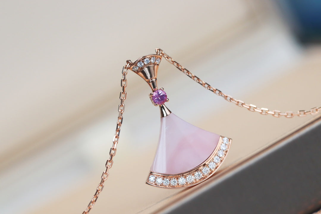 [Clover Jewelery]DREAM NECKLACE PINK MOP DIAMOND