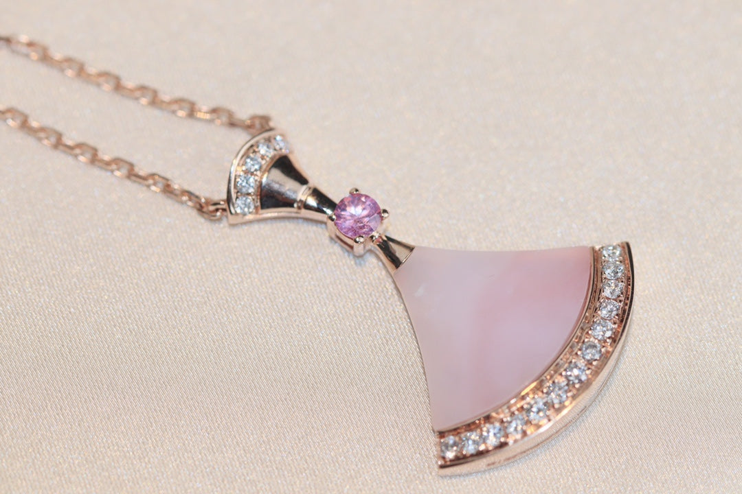 [Clover Jewelery]DREAM NECKLACE PINK MOP DIAMOND