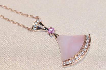 [Clover Jewelery]DREAM NECKLACE PINK MOP DIAMOND