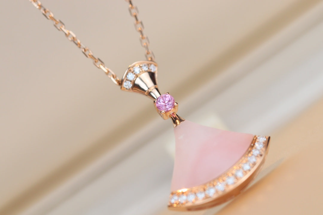 [Clover Jewelery]DREAM NECKLACE PINK MOP DIAMOND
