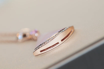 [Clover Jewelery]DREAM NECKLACE PINK MOP DIAMOND