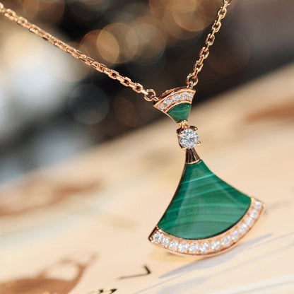 [Clover Jewelery]DREAM NECKLACE MALACHITE DIAMOND