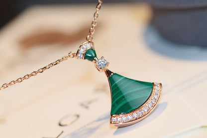 [Clover Jewelery]DREAM NECKLACE MALACHITE DIAMOND