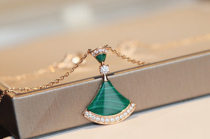 [Clover Jewelery]DREAM NECKLACE MALACHITE DIAMOND