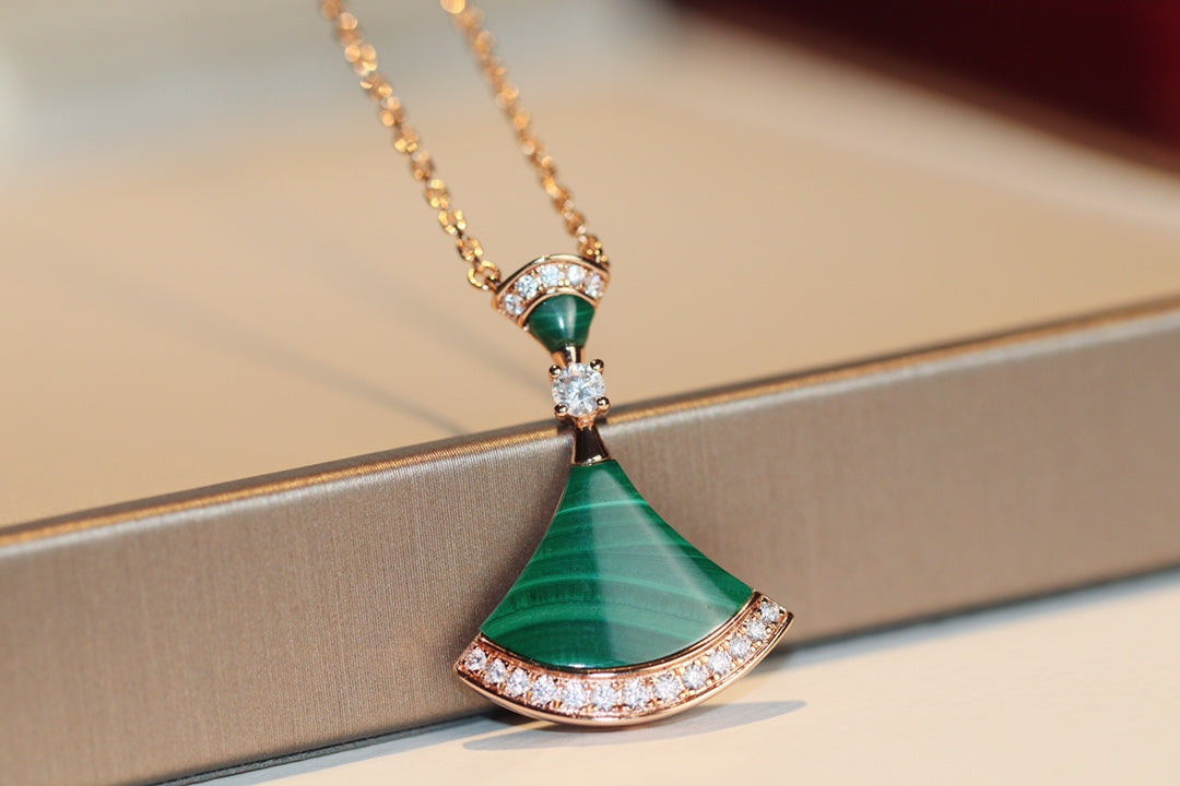 [Clover Jewelery]DREAM NECKLACE MALACHITE DIAMOND