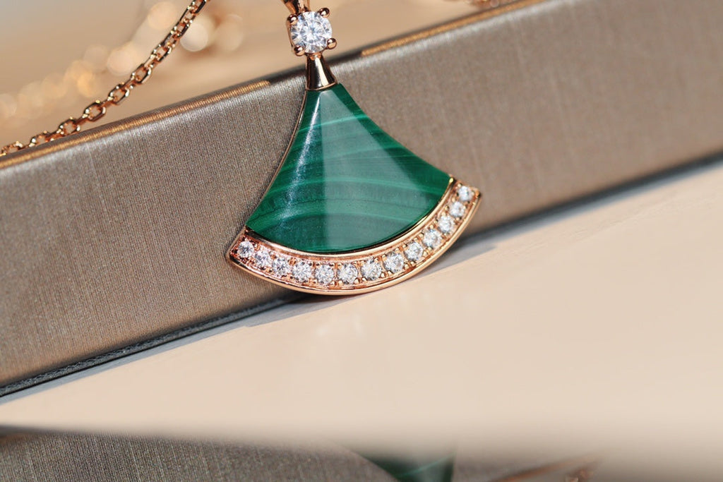 [Clover Jewelry]DREAM NECKLACE MALACHITE DIAMOND
