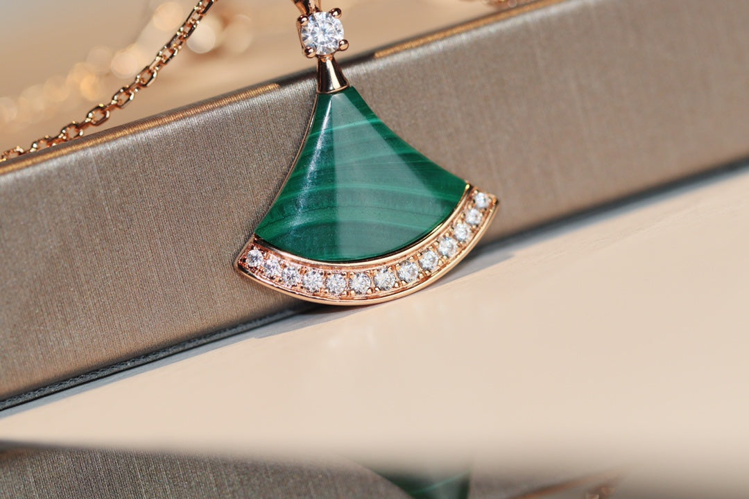 [Clover Jewelry]DREAM NECKLACE MALACHITE DIAMOND