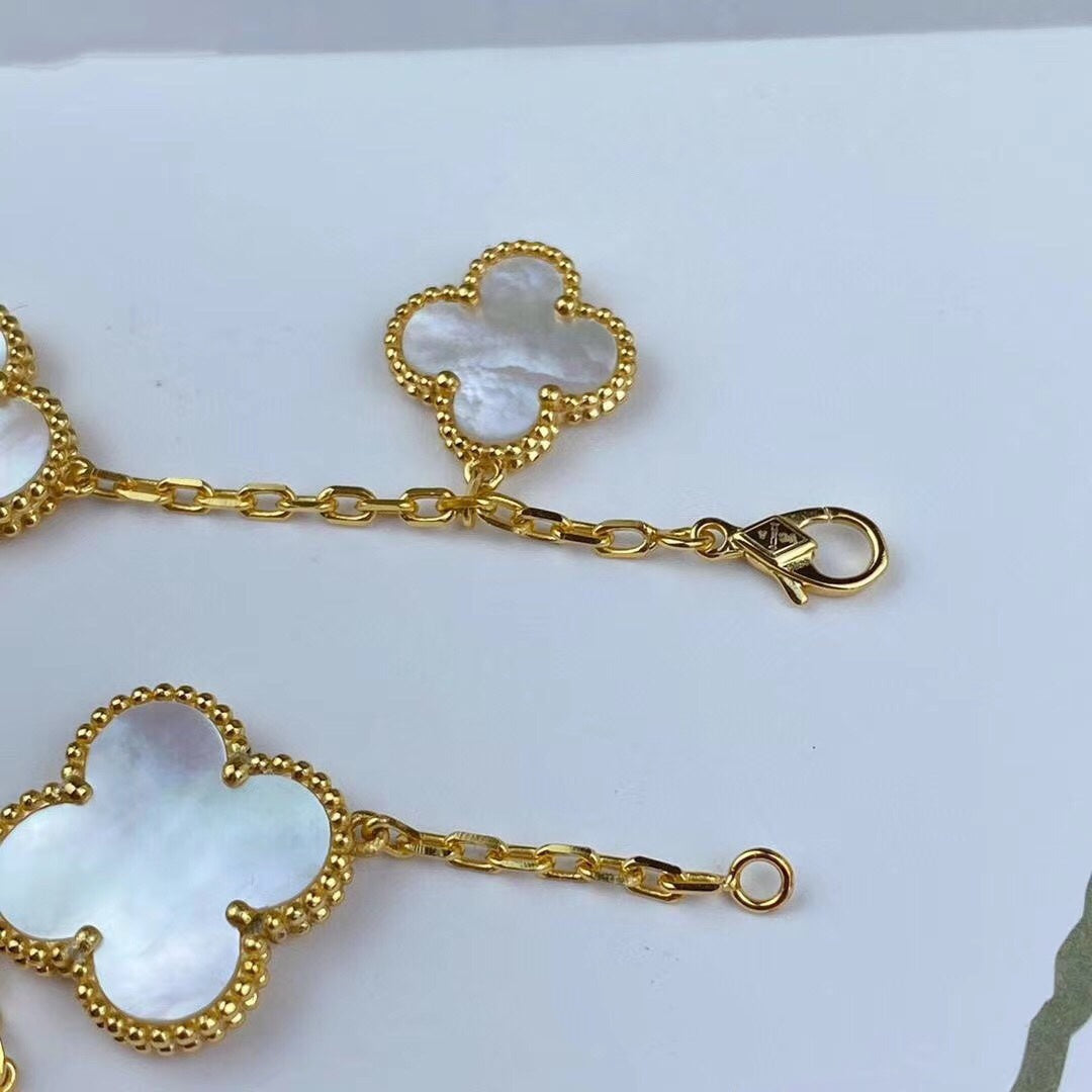[Clover Jewelry]MAGIC CLOVER MOP GOLD BRACELET 5 MOTIFS