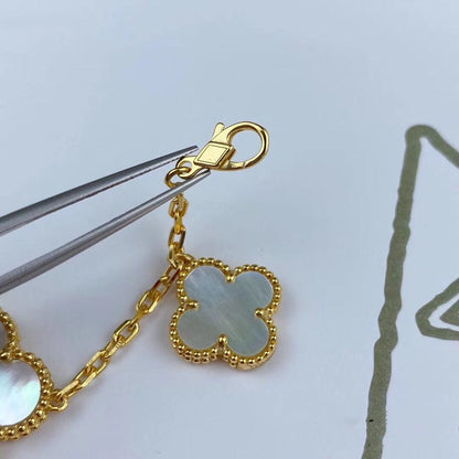 [Clover Jewelery]MAGIC CLOVER MOP GOLD BRACELET 5 MOTIFS