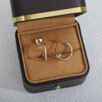 [クローバー・ジュエリー]ジュスト イヤリング 12.75MM ピンクゴールド ダイヤモンド