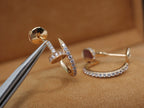 [クローバー・ジュエリー]ジュスト イヤリング 12.75MM ピンクゴールド ダイヤモンド