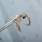 [クローバー・ジュエリー]ジュスト イヤリング 12.75MM ピンクゴールド ダイヤモンド