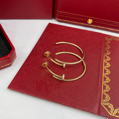 [Clover Jewellery]JUSTE OHRRINGE VOLLER DIAMANTEN 1,8 MM