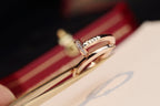 [Clover Jewelry]JUSTE RING 2.65MM PINK GOLD DIAMOND