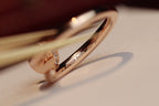 [Clover Jewelry]JUSTE RING 2.65MM PINK GOLD DIAMOND