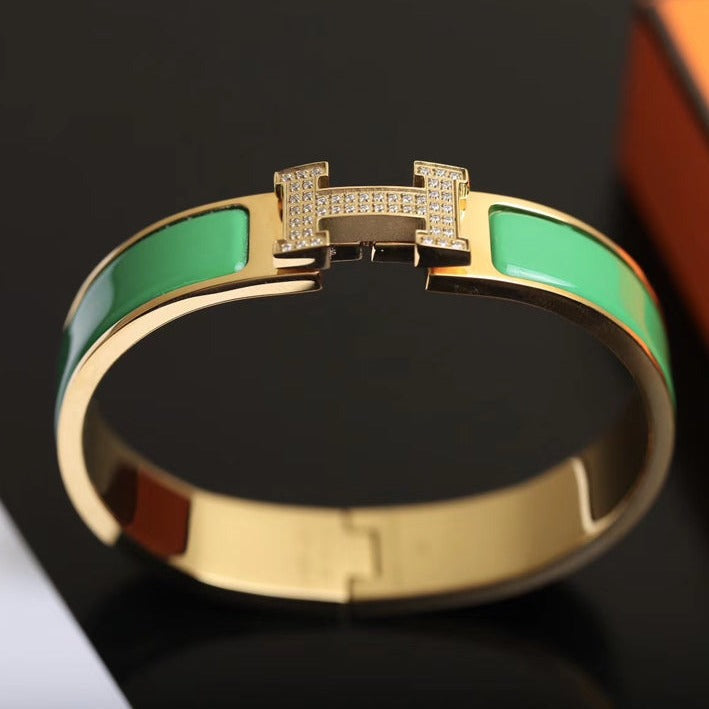 [Clover Jewelry]H BRACELET GOLD DIAMOND