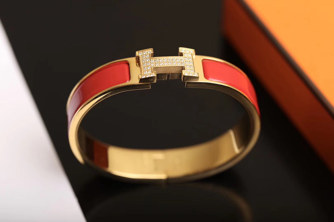 [Clover Jewelry]H BRACELET GOLD DIAMOND