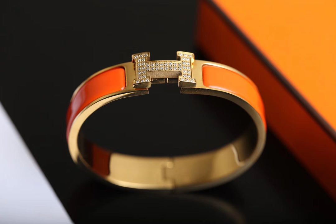 [Clover Jewelry]H BRACELET GOLD DIAMOND