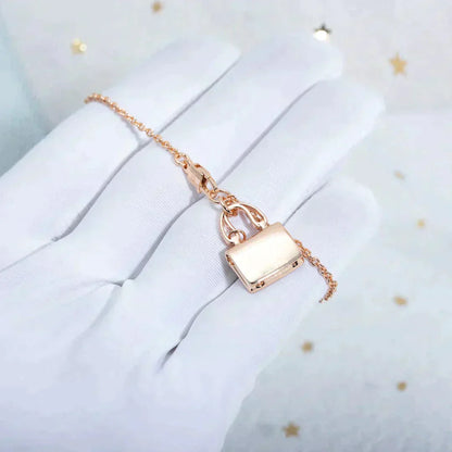 [Clover Jewelery]AMULETTE PEDANT ROSE GOLD NECKLACE