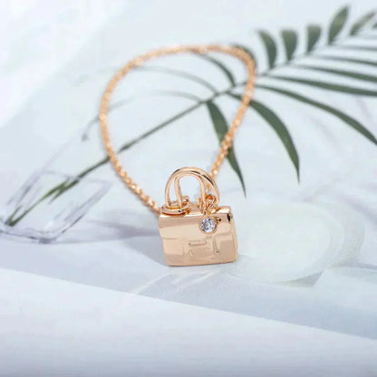 [Clover Jewelery]AMULETTE PEDANT ROSE GOLD NECKLACE