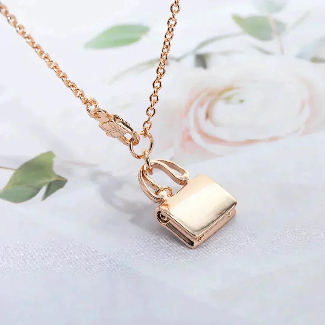 [Clover Jewelery]AMULETTE PEDANT ROSE GOLD NECKLACE