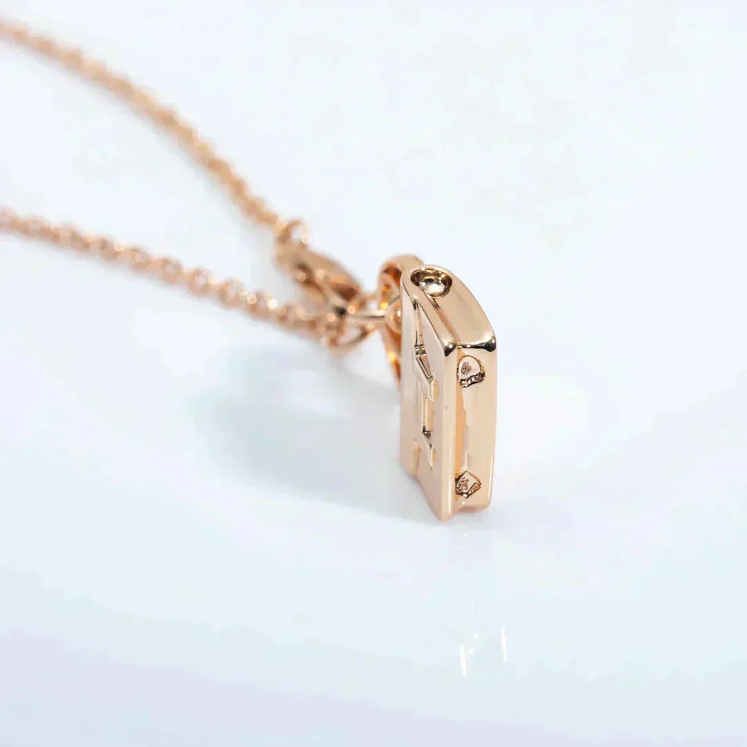 [Clover Jewelery]AMULETTE PEDANT ROSE GOLD NECKLACE