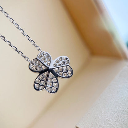 [Clover Jewelery]CLOVER DIAMOND NECKLACE SILVER