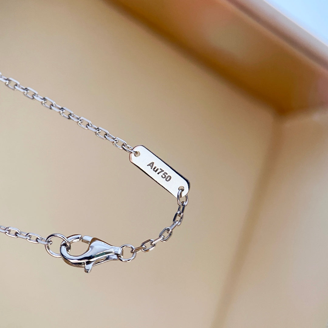[Klee-Schmuck]KLEE-DIAMANTENHALSKETTE SILBER
