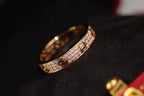 [Clover Jewelry]ラブ リング 3.6MM ダイヤモンド パヴェ