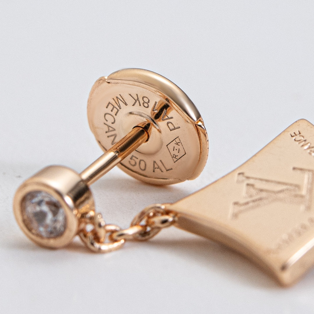 [Clover Jewelry]STAR DIAMONDS EARRINGS GOLD