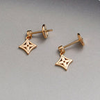 [Clover Jewelry]スターイヤリング ゴールド