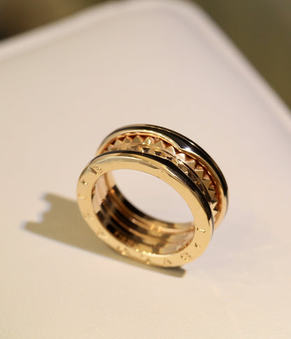 [Clover Jewellery] ZERO 1 ROSA GOLD SCHWARZER KERAMIKRING