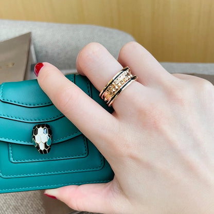 [Clover Jewellery] ZERO 1 ROSA GOLD SCHWARZER KERAMIKRING