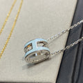 [Clover Jewelry]POP H ライトブルー ネックレス